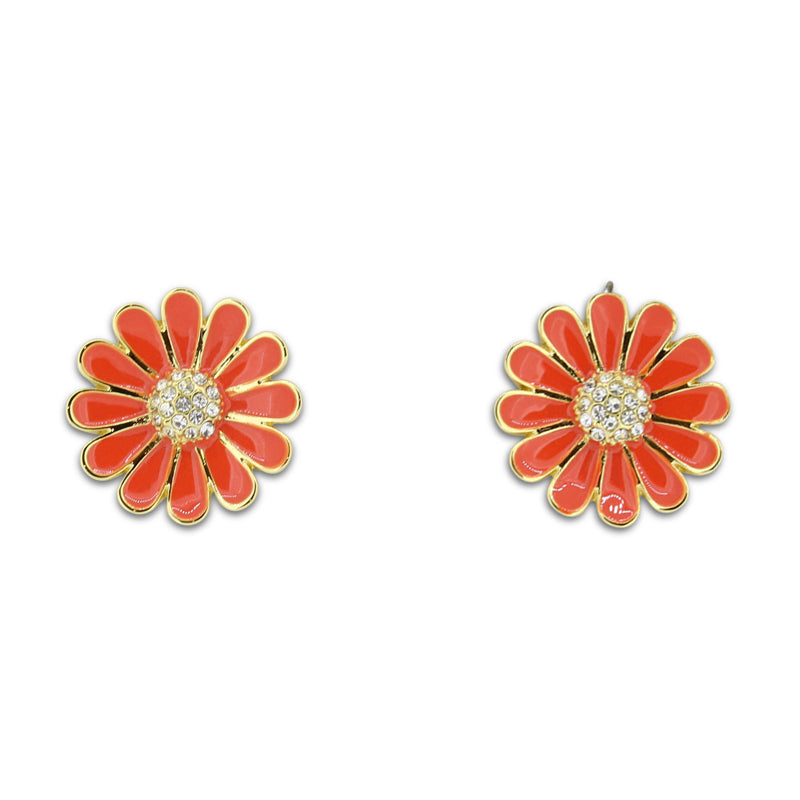 Khloelle Gold and Orange Earrings LC0070861