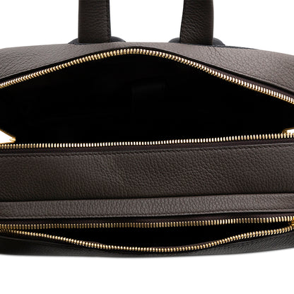 Salvatore Ferragamo Embossed Leather Backpack Brown