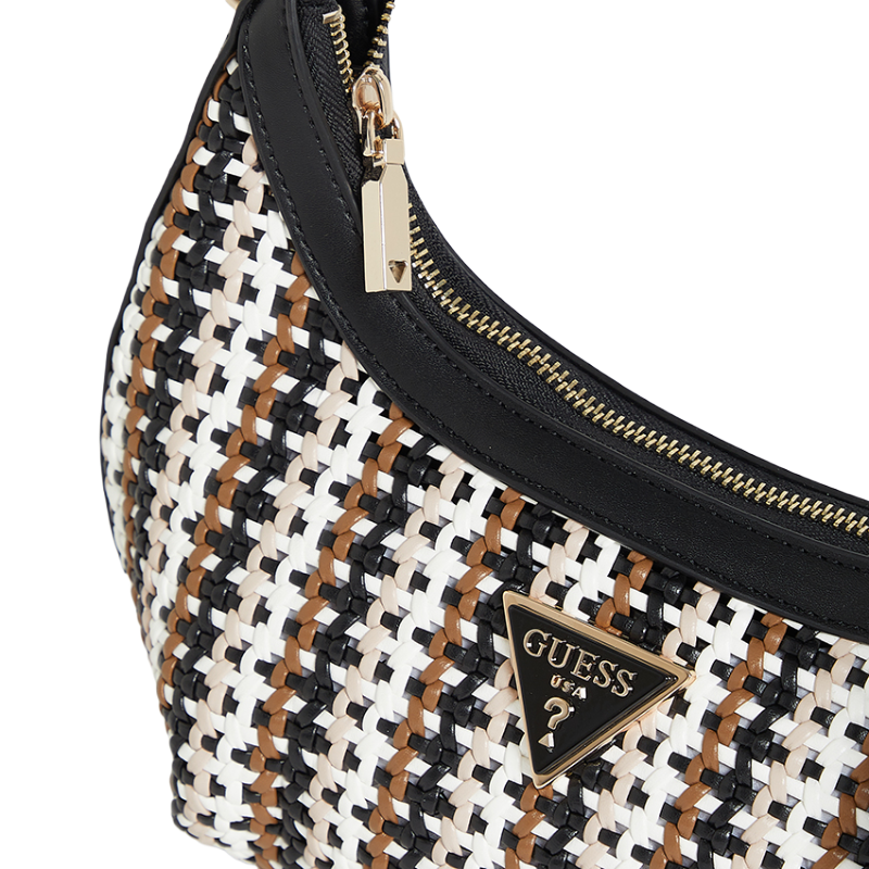 Guess Handbag Black/Multi With Wallet & Pouch WG920412 