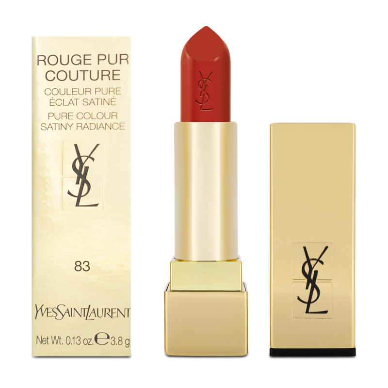 YSL Rouge Pur Couture Lipstick 83 Fiery Red (Blemished Box)
