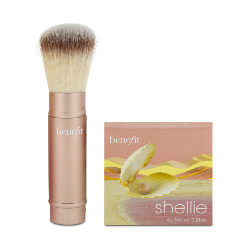 Benefit Shellie Blush & Brush Cheek-End Getaway Set 6g (Blemished Box)