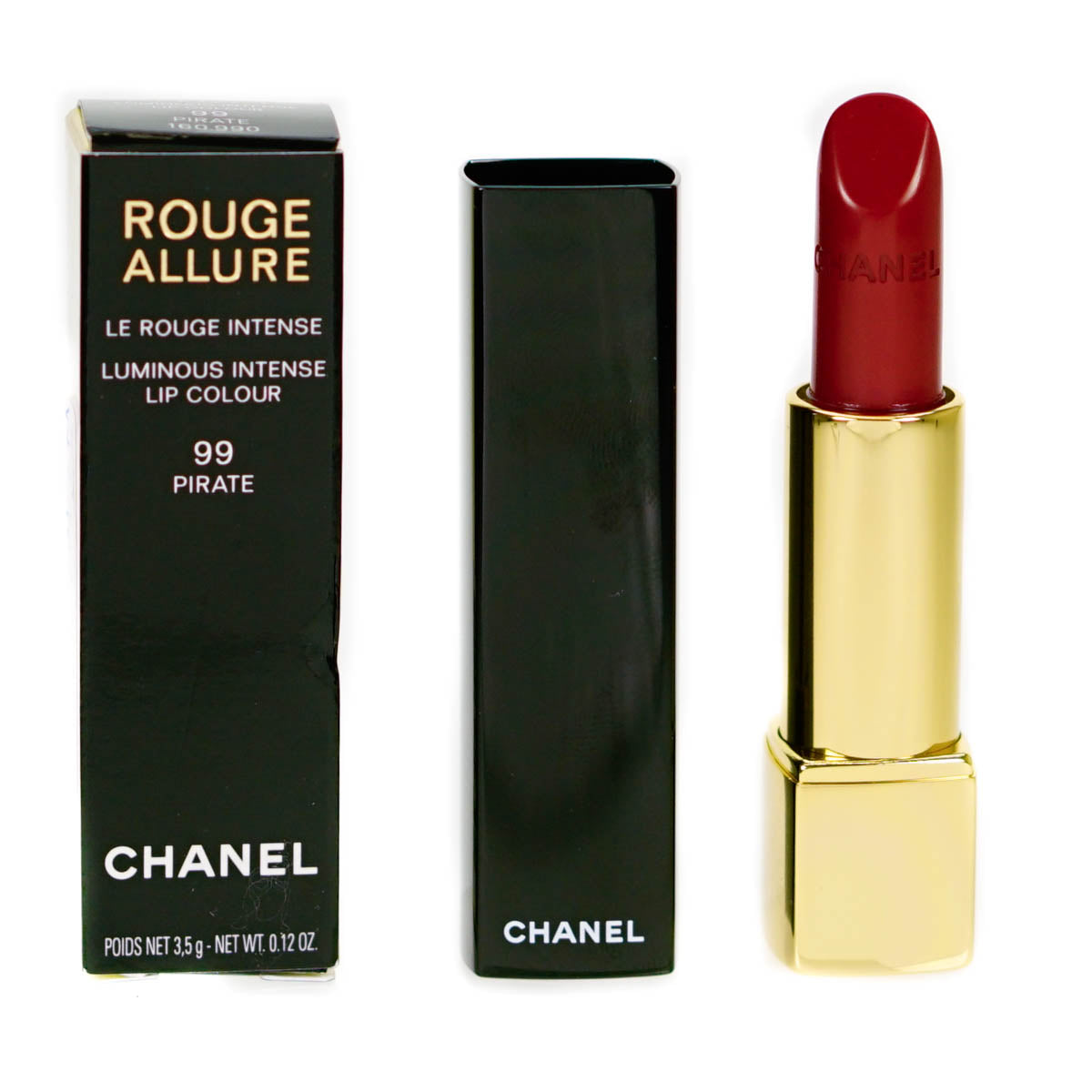 Chanel Red Lipstick Rouge Allure Luminous Intense Lipstick 99 Pirate