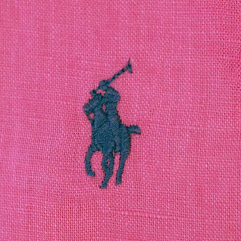 Ralph Lauren Women's Polo Relaxed Fit Linen Shirt Pink