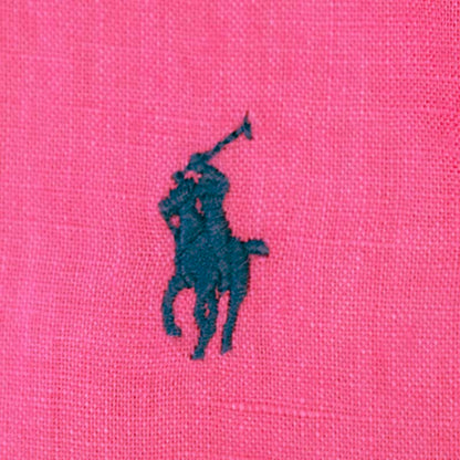 Ralph Lauren Women's Polo Relaxed Fit Linen Shirt Pink