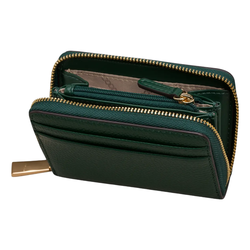 Michael Kors Jet Set Leather Purse Dark Green