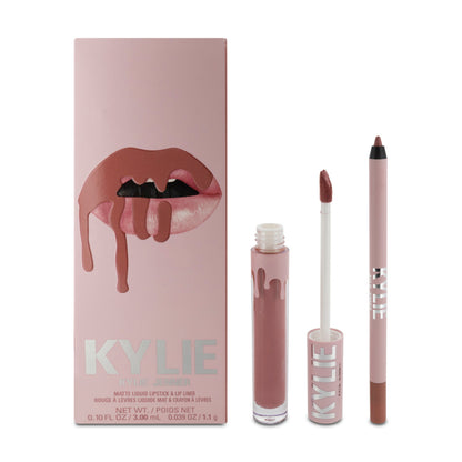 Kylie Cosmetics Matte Liquid Lipstick & Lip Liner 302 Snow Way Bae Matte