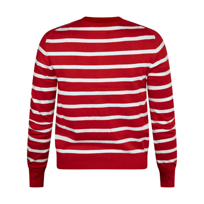 Ralph Lauren Polo Striped Cardigan Red & White