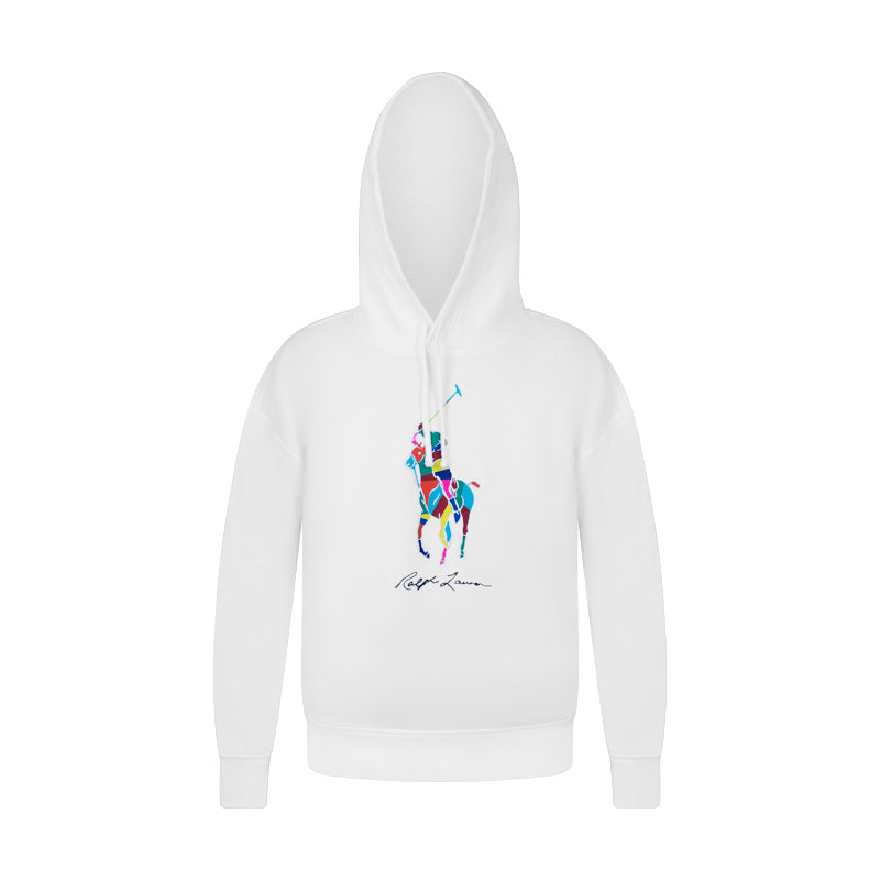 Ralph Lauren Multi-Colour Polo Pony Men's White Hoodie