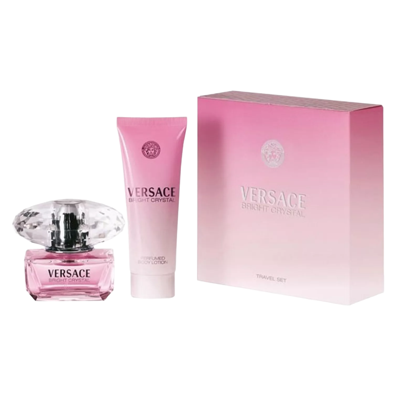 Versace Bright Crystal 50ml Eau De Toilette & Body Lotion Gift Set