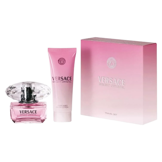 Versace Bright Crystal 50ml Eau De Toilette & Body Lotion Gift Set