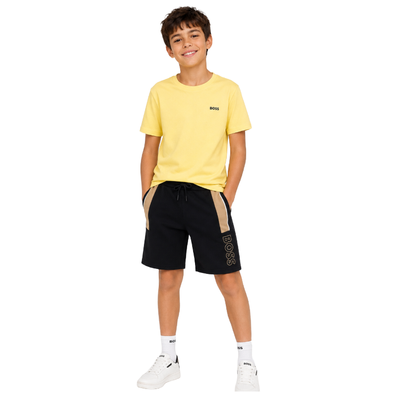 Hugo Boss Black Cotton Boy's Shorts