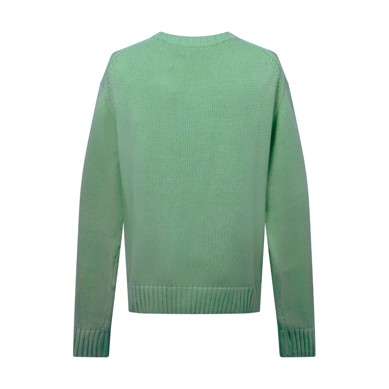 Ralph Lauren Polo Cadet Bear Knit Jumper Mint Green