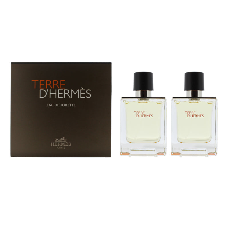 Hermes Terre D'Hermes 2 x 50ml Eau De Toilette (Blemished Box)