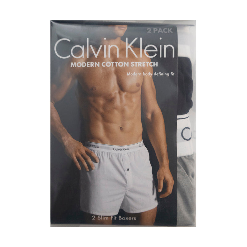 Calvin Klein Slim Fit Cotton Boxers | 2 Pack