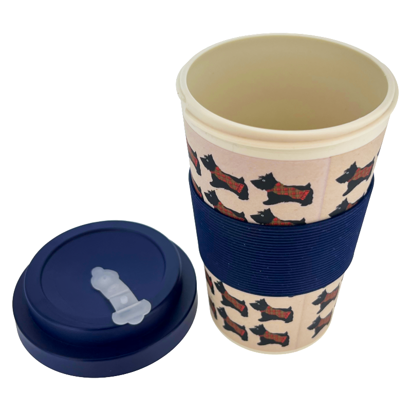Milly Green Scotland Dog Travel Mug 400ml