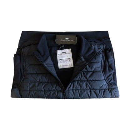 Fynch-Hatton Textilien Mens Navy Blue Jacket 100% Cotton
