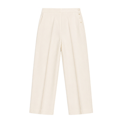 Ralph Lauren Polo Linen Ladies Trousers White Women's