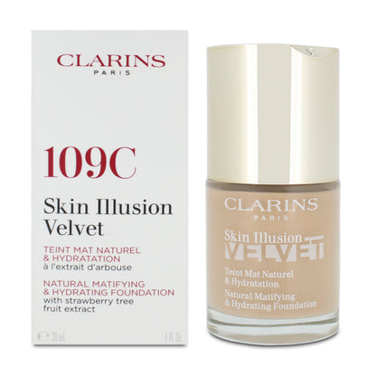 Clarins Skin Illusion Velvet Foundation 109C 30ml