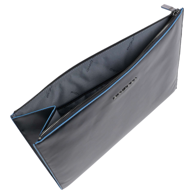 Piquadro Blue Tablet Bag Cow Leather 13 inch