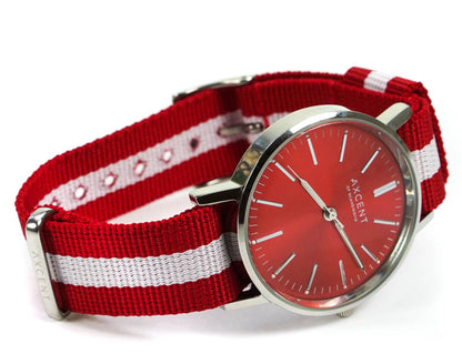Axcent Watch Red & White X78004 16
