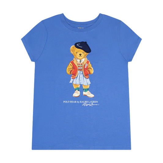 Ralph Lauren Polo Bear Cotton Jersey T-Shirt Blue