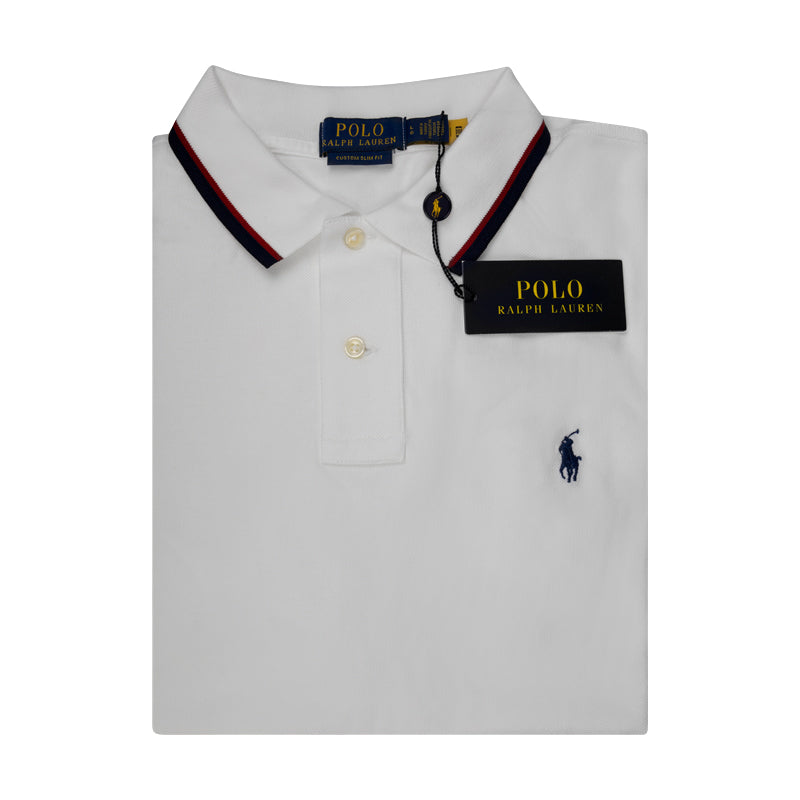 Ralph Lauren Polo | Slim Fit Mesh Shirt White