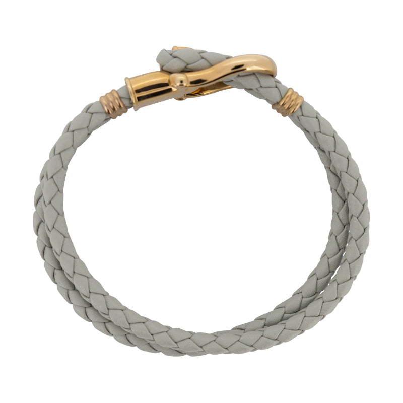 Paul Hewitt Grey Leather Women's Phrep Bracelet - Large