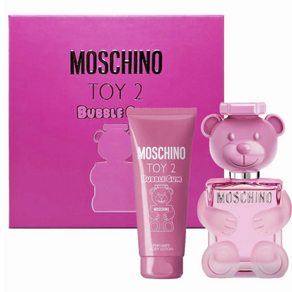 Moschino Toy 2 Bubble Gum 50ml Eau De Toilette & 100ml Perfumed Body Lotion Gift Set