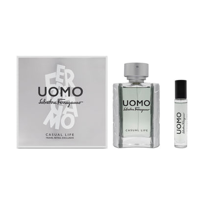 Salvatore Ferragamo Uomo Casual Life 100ml Eau De Toilette Gift Set