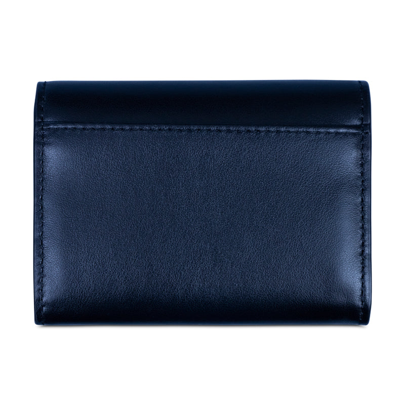 Ralph Lauren Polo Leather Fold-Over Card Case Black