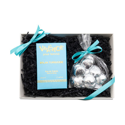 Versace Pour Femme Dylan Turquoise 50ml EDT & Chocolates Gift Set