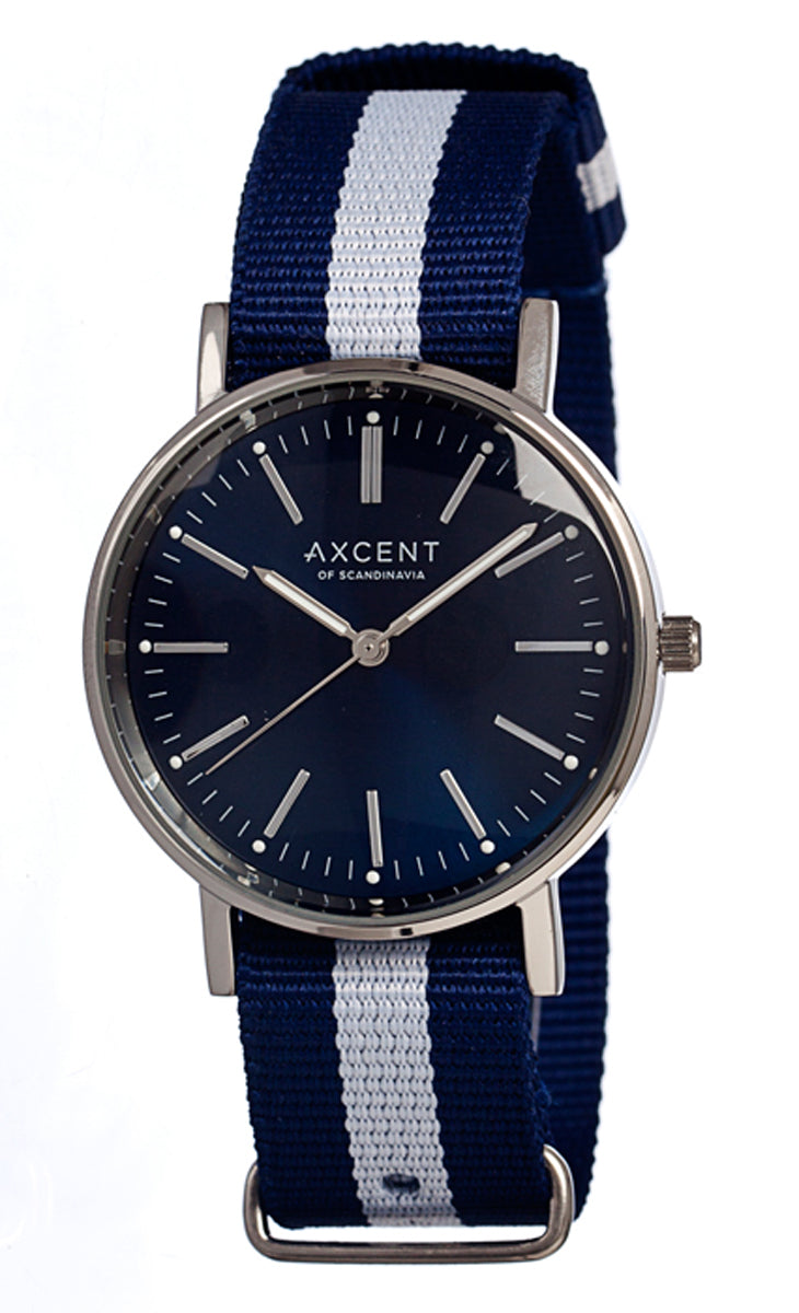 Blue & White Watch Mens Ladies by Axcent Of Scandinavia  X68004-24