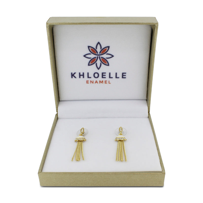 Khloelle Gold Jellyfish Earrings LC0070833