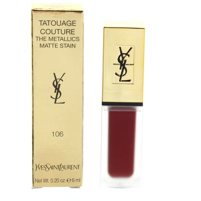 YSL Tatouage Couture The Metallic Matte Stain 106 Gilded Fuchsia Rivals