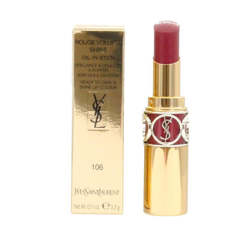 Yves Saint Laurent Rouge Volupte Shine Oil in Stick 106 Plum Ruban