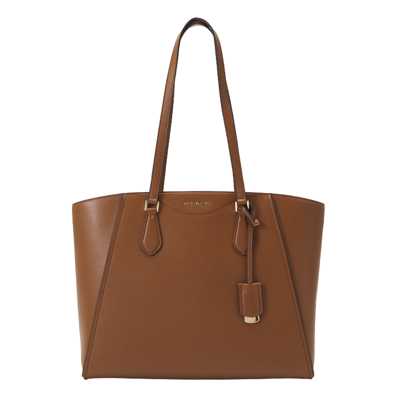 Michael Kors Taryn Large Leather Tote Bag Luggage Brown