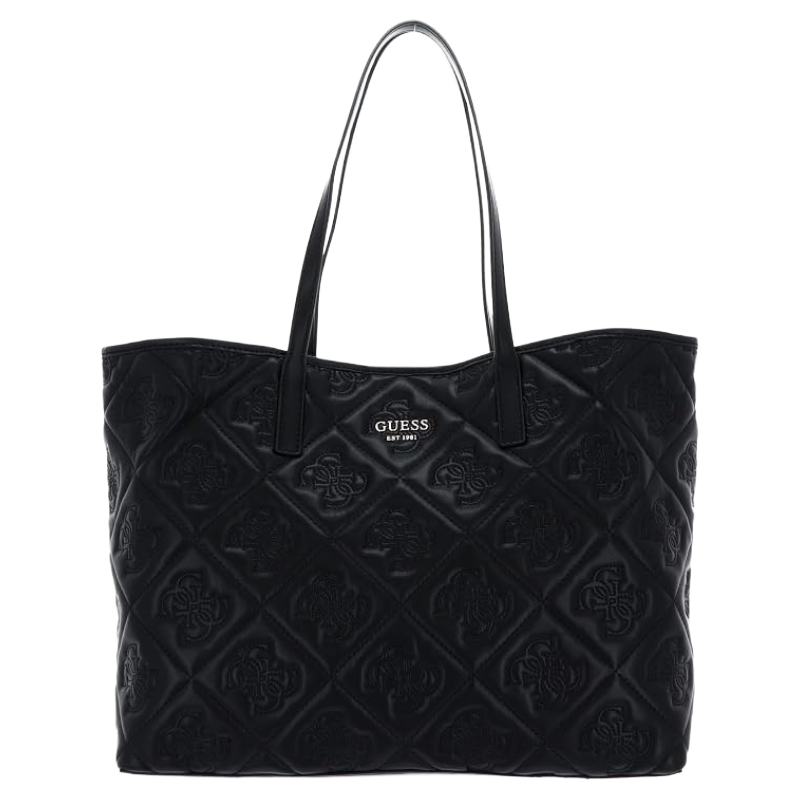 Guess Vikky II Women's Shopper Bag Black Logo & Utensil Bag