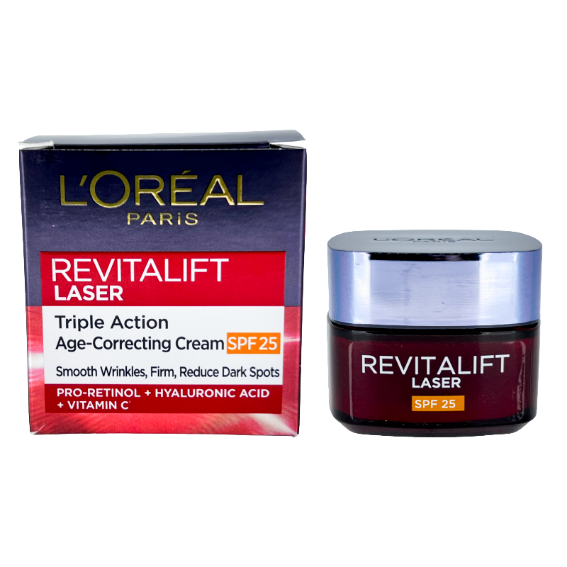 L'Oreal Triple Action Anti-Ageing Cream SPF 25 50ml (Blemished Box)