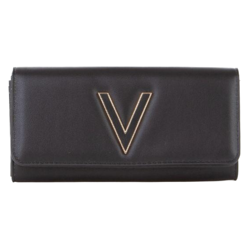 Valentino Coney Large Wallet Black Women's VPS7QN113