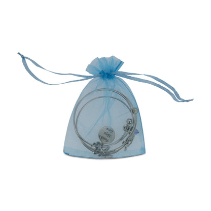 Lovita Silver Plated Bangle Faith, Hope, Love