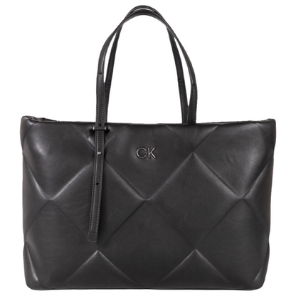 Calvin Klein Re-Lock Quilt Large Tote Bag Black K60K611339