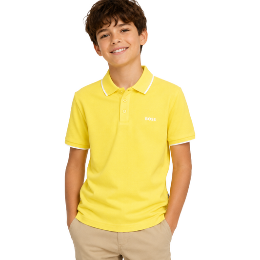 Hugo Boss Boy's Polo Shirt Yellow