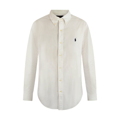 Ralph Lauren Custom Fit Shirt | White | 100% Cotton