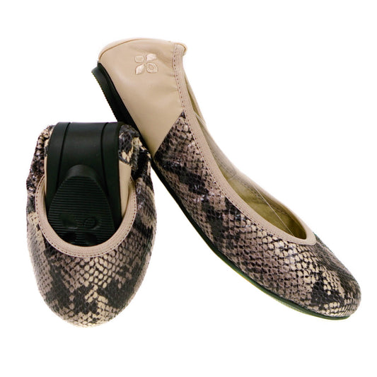 Butterfly Twists Vivienne Ballerina Flat Shoes Stone Size 4 (37)