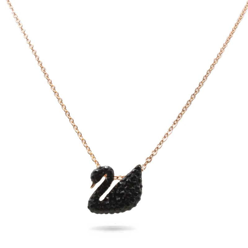 Swarovski Iconic Swan Rose Gold Necklace