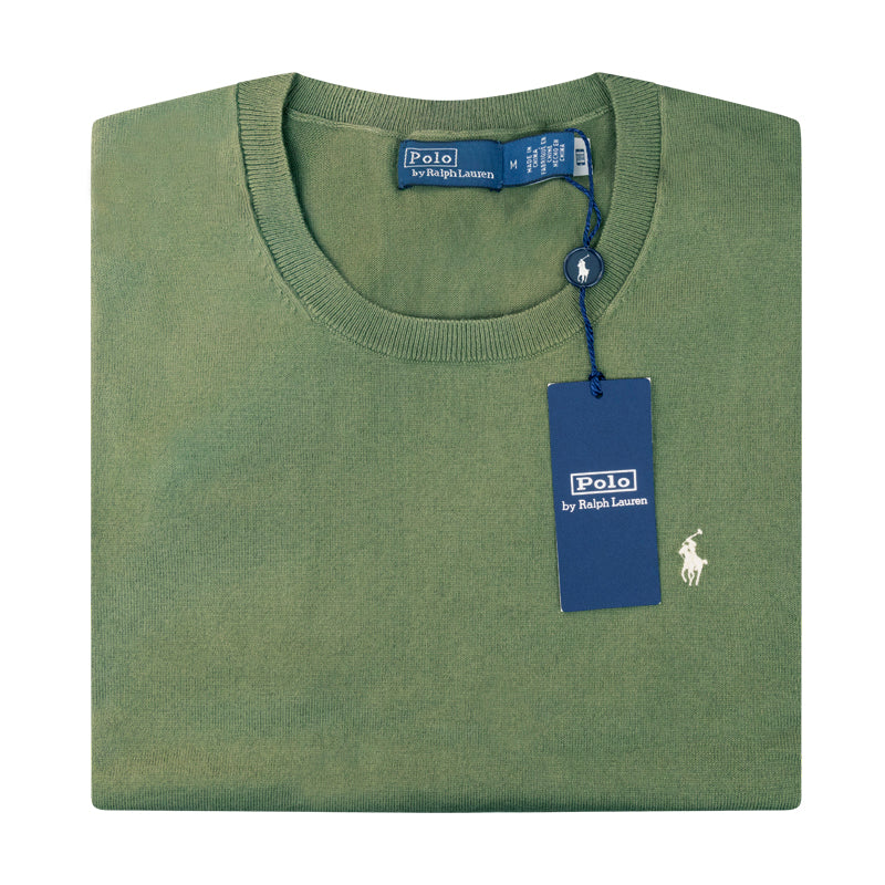 Ralph Lauren Polo Women's Cotton-Blend Short-Sleeve Jumper Olive