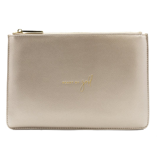 Katie Loxton Heart Of Gold Gold Perfect Pouch