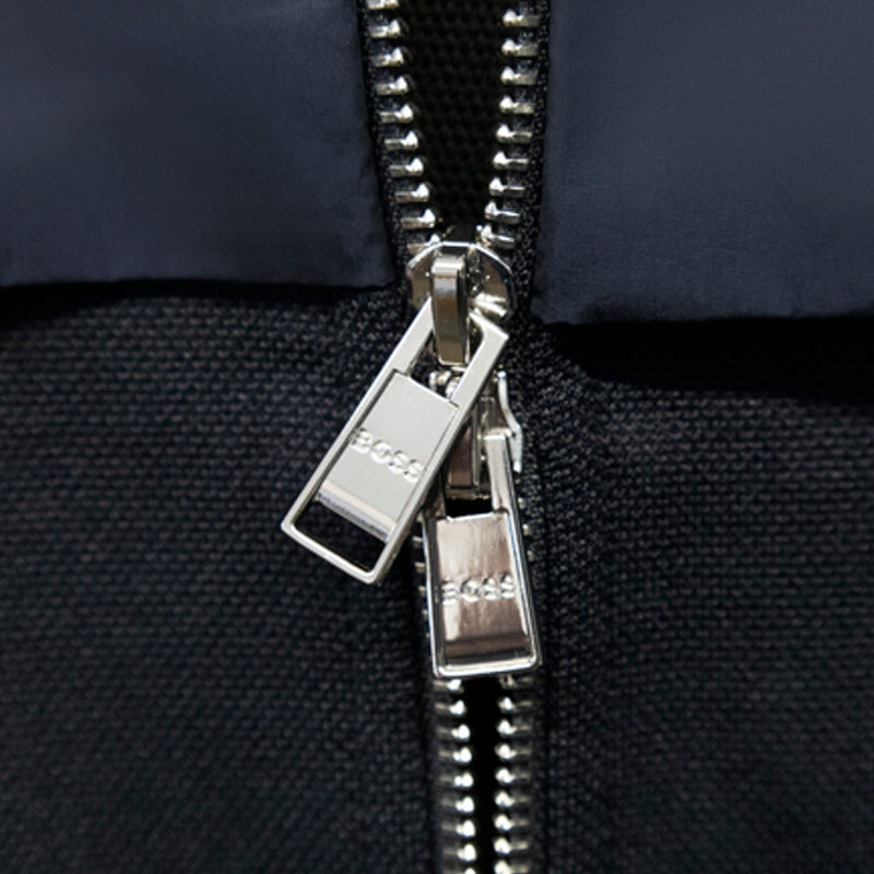 Hugo Boss Steele 406 Men's Full Zip Hoodie Dark Blue