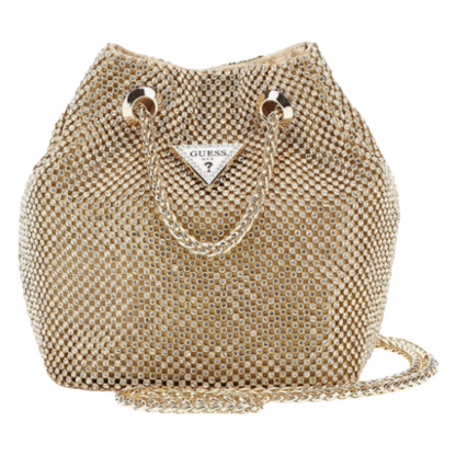 Guess Lua Mini Gold Crossbody Evening Bag
