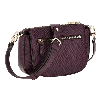 Guess Brynlee Mini Crossbody Bag Plum Women's VG898373